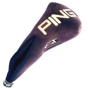 Ping Soft Head Cover ISI TST Titanium Plush Suede Velour Fabric Brown Golf Cub
